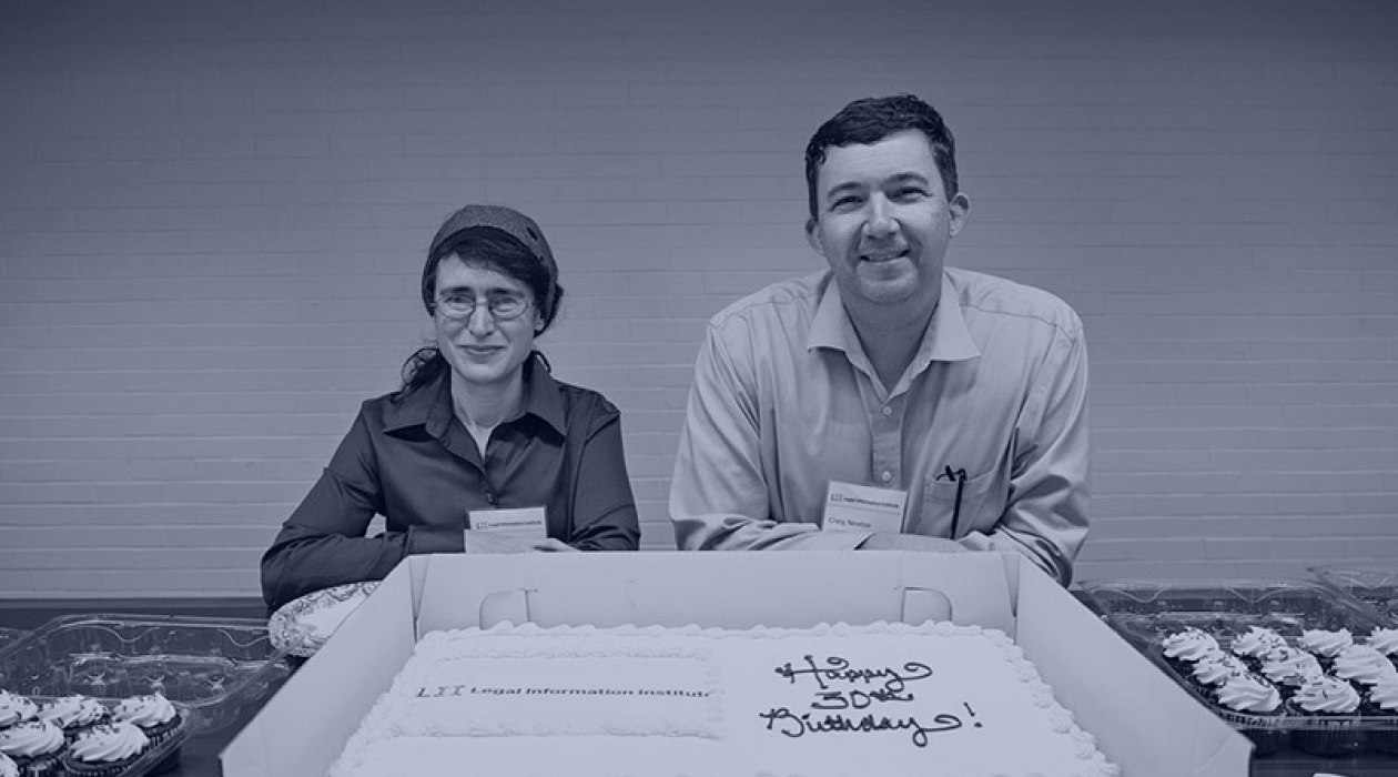 LII Co-Directors with a birthday cake